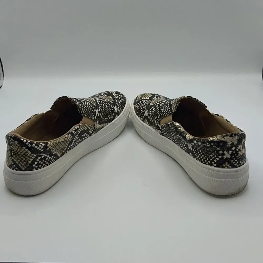 COCONUTS BY MATISSE Natural Snake Gradient Textured Harry Slip-On Sneakers-8.5M